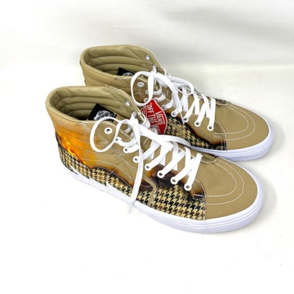 VANS SK8-HI Bolt Big Reveal Taupe Women High Top Canvas Sneakers VN0A5JIVAZP - Picture 6 of 7